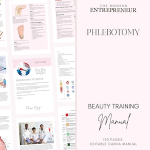 Phlebotomy Training Manual: Editable Canva Template