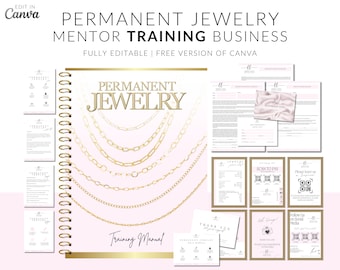 Permanent Jewelry Training Manual: Business Course (Canva Edit)