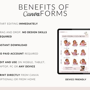 Breastfeeding Handouts, Doula Templates, Doula Handouts, Birthworker Business, Edit in Canva