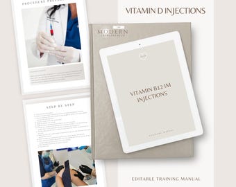 Manual de capacitación sobre inyecciones de vitamina B12 para cursos y academias de formación en belleza
