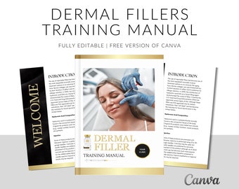 Dermal Fillers Training Manual: Editable Aesthetics Course (Canva)