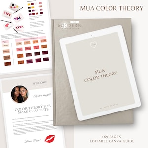 Makeup Artist Color Theory Trainingsanleitung: MUA Studenten-Leitfaden (Canva Editierbar)