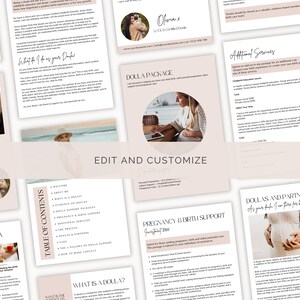 Doula Client Welcome Packet: Editable 17-page Guide (edit in Canva) - Etsy