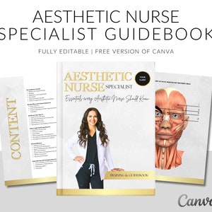 Aesthetic Nurse Specialist Training Manual, Introduction to Aesthetics, Nurse Injector Guide, Learn or Teach, Edit in Canva