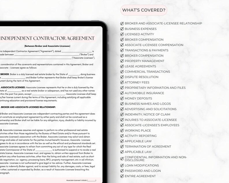 Real Estate Team Commission Split Agreement: Realtor Contract Template ...