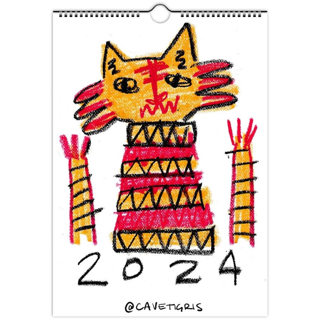 Tiger Calendar 2024 english Etsy Australia