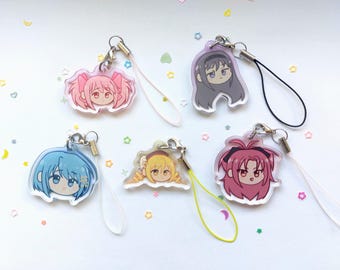Madoka Magica acrylic phone charm