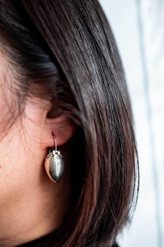 Boucles D'oreilles Pendantes Artisanales En Malachite Et Cuivre Doré - Neuf Sans Emballage, Dormeuses
