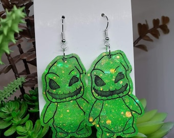 Pendientes colgantes de Oogie Pesadilla antes de Navidad