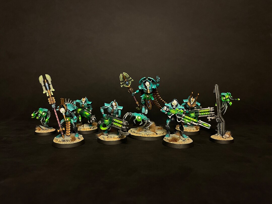 Kill Team Hierotek Circle Warhammer 40k Necrons Nihilakh Dynasty Pro Painted Etsy