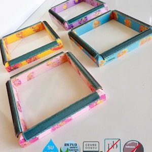 Floral Rug Hooking Frame, Beech Wood Punch Needlework Frame