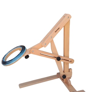 Wooden Adjustable Cross Stitch Embroidery Frame  Stand/ Floor and Table Stand for Embroidery Frame/Needlework Rounded Frame Stand for Punch