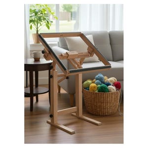 Adjustable Beech Wood Embroidery Stand for 7''-25'' Frames