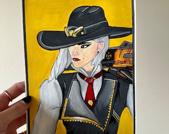 Original Painting Ashe Overwatch Fan Art