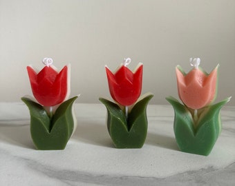 Tulpen Kerze / Tulpenset / 2er Set / Handmade Kerzen / tulip Candle / Blume / Gastgeschenke / Hochzeit / Dekoration