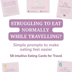直感的な食事カード｜旅行用印刷可能フードガイド｜旅行中の食事（PDF）｜デジタルノマドカードデッキ