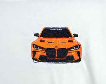 Personalised Car Hoodie, T-Shirt and Jumper, Custom Embroidered Car Hoodie Gift for Car Guys and Enthusiast, Car Gift Realistic Photo Design