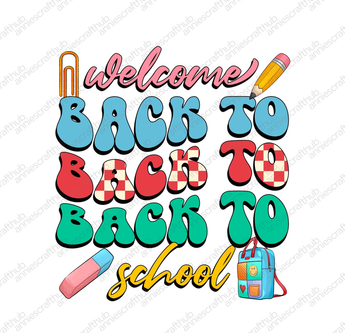 Welcome Back to School Png, Welcome Back to School Svg, Back to School ...