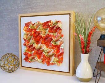 Origami Tessellation #003 - Framed Wall Art