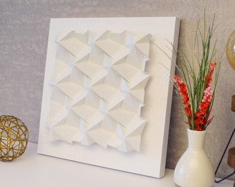 Origami Tessellation - Peaks - Frame Wall Art - Multiple color available