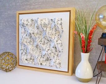 Origami Tessellation #005 - Framed Wall Art