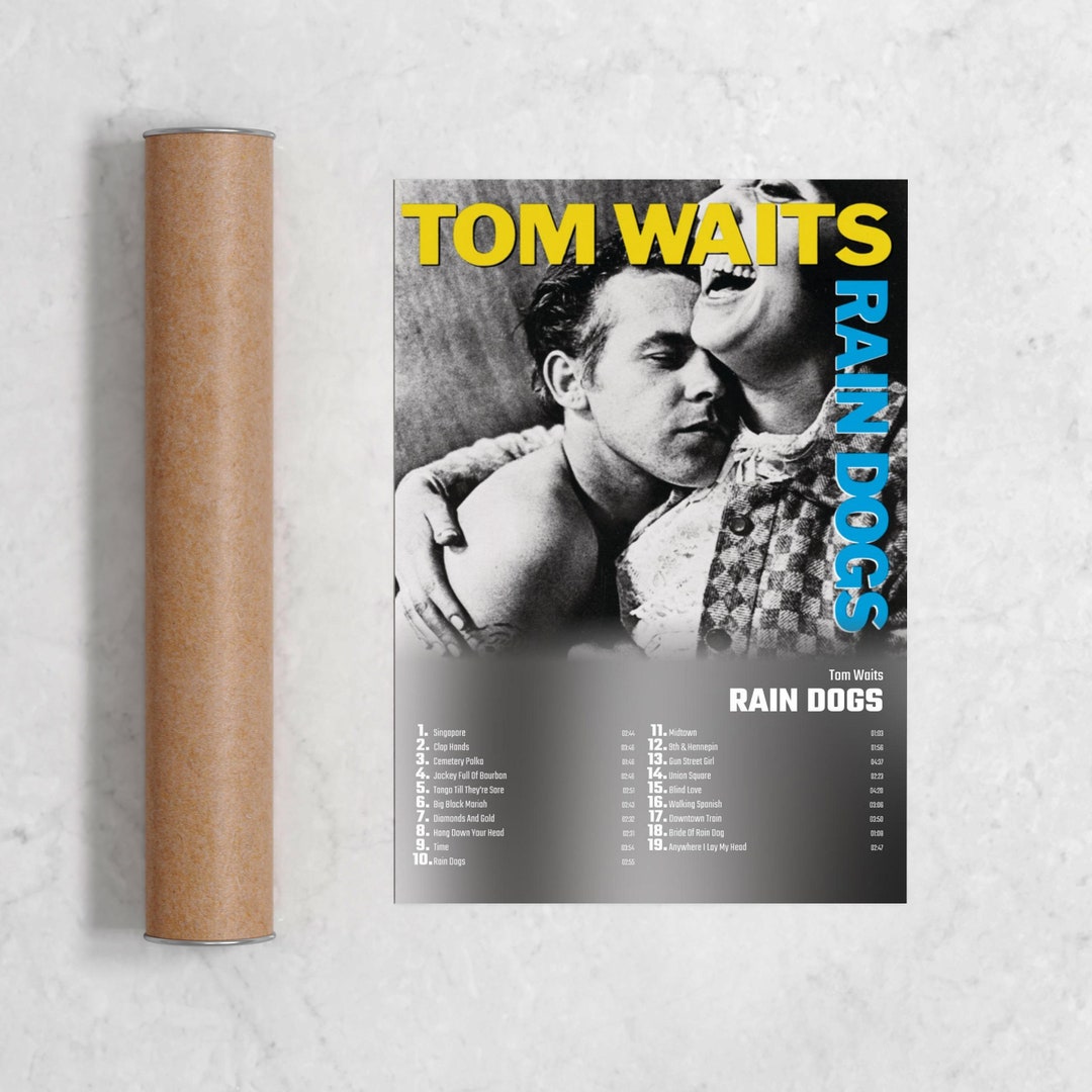 Tom Waits Rain Dogs Album Cover Poster Print Wall Art Tom Etsy