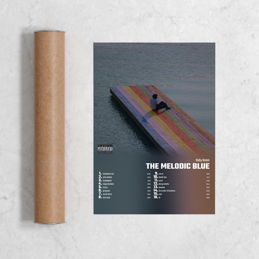 Baby Keem the Melodic Blue Album Cover Poster Print Wall Etsy