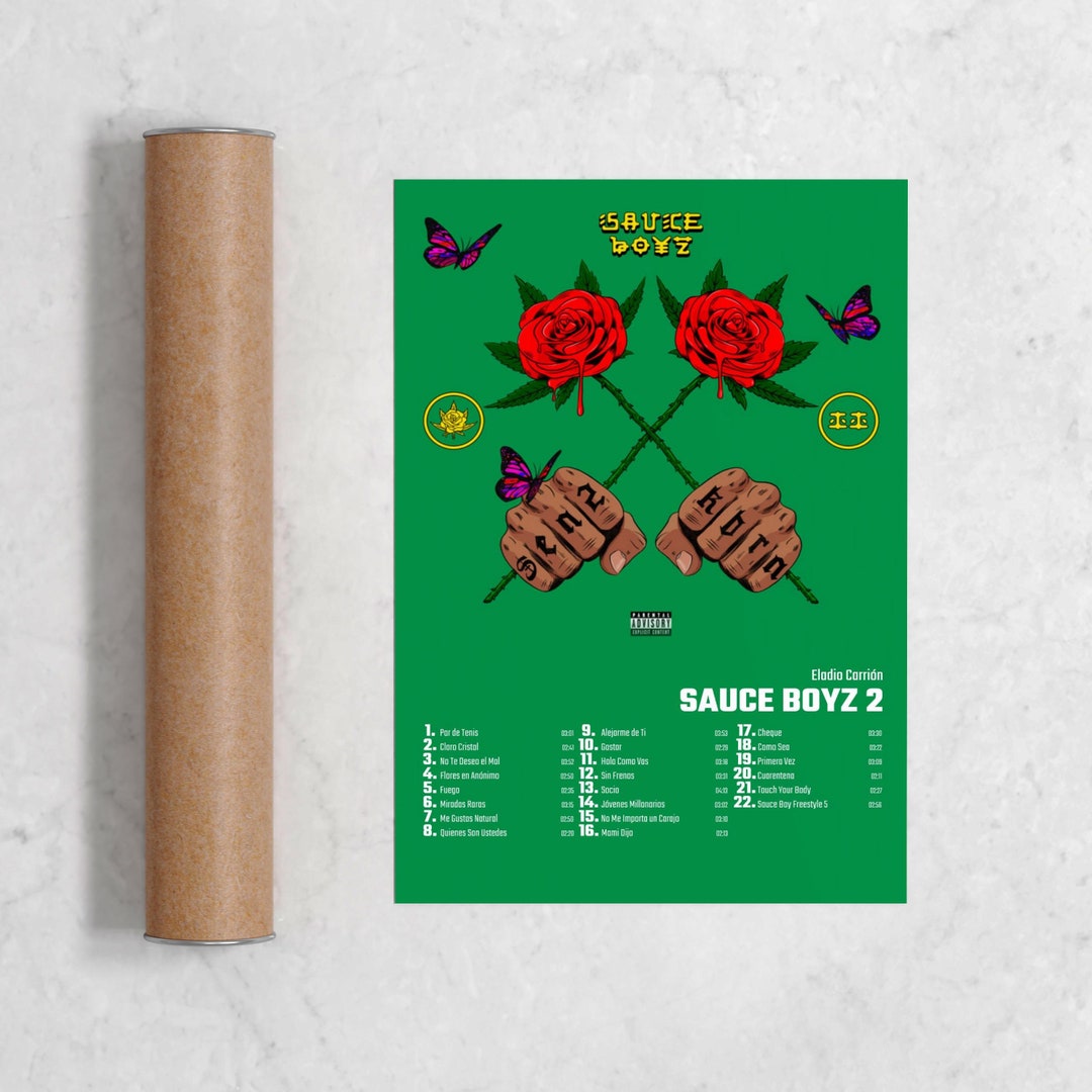 Eladio Carrión Sauce Boyz 2 Album Cover Poster Print Wall Etsy