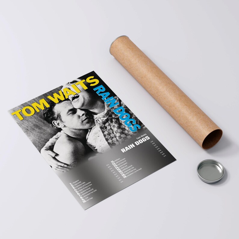 Tom Waits Rain Dogs Album Cover Poster Print Wall Art Tom Etsy