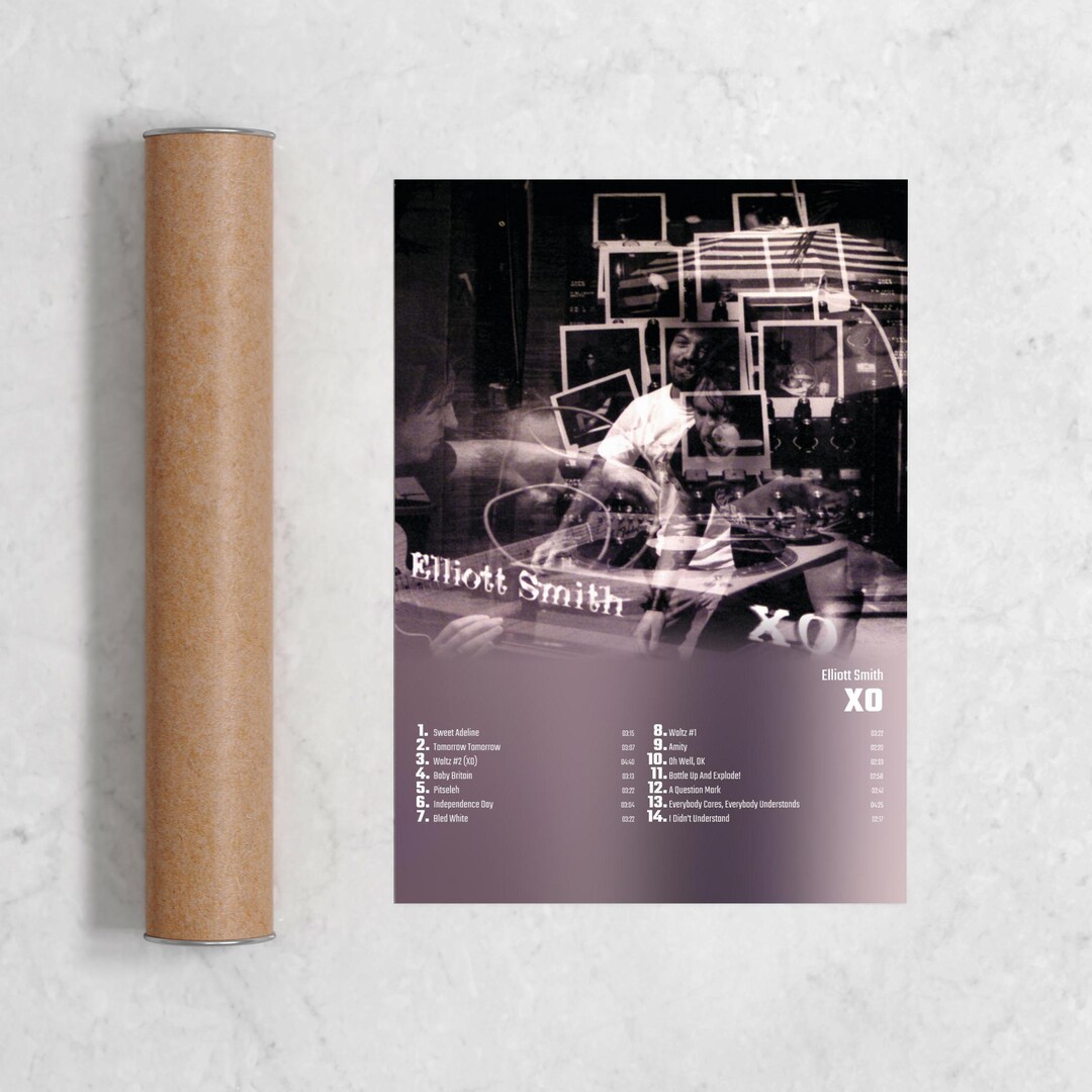 Elliott Smith Xo Album Cover Poster Print Wall Art Elliott Etsy