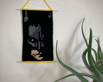 Crocheted Shadowy Savior Tapestry Pattern