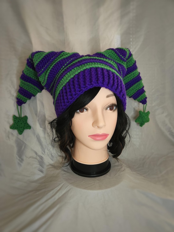 Custom Crochet Jester Hat