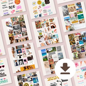 Vision Board Printables for Vision Board Kit for Vision Board Party ...