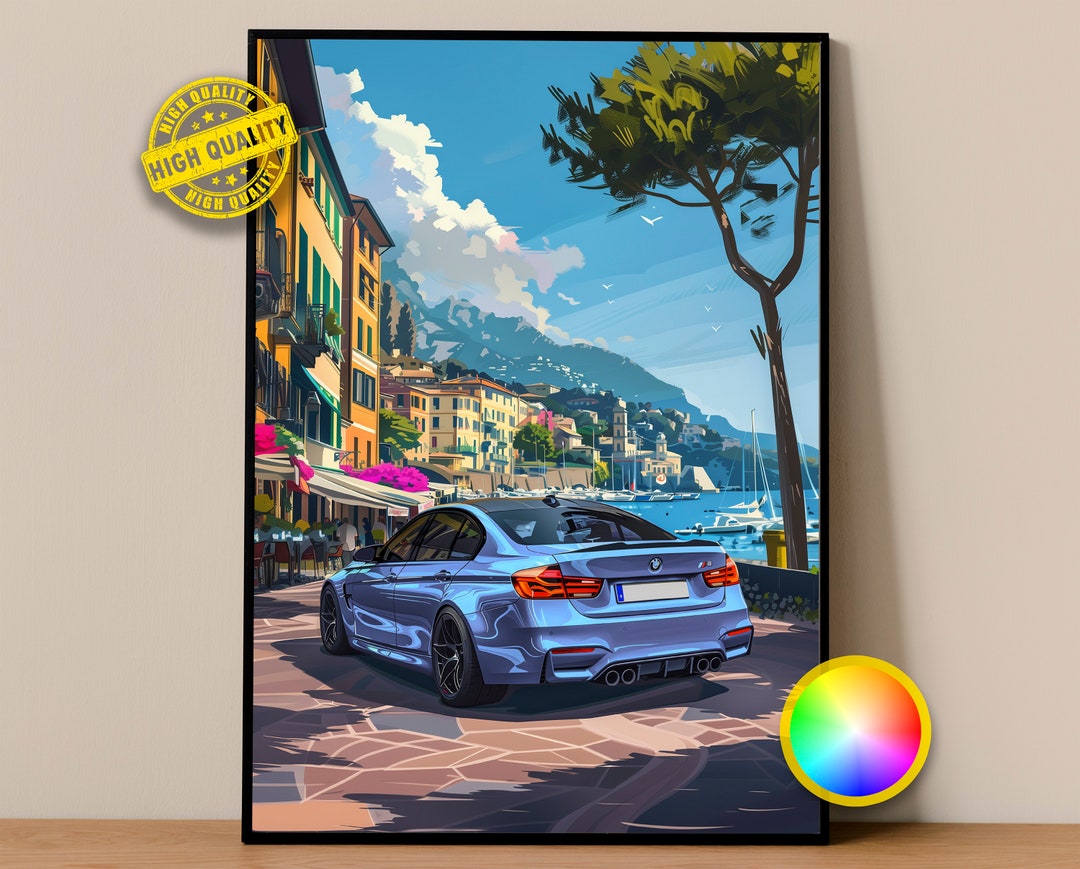 BMW Poster M3 Competition F80 Poster 9013.5 BMW Wall Decor Bmw Art Bmw ...