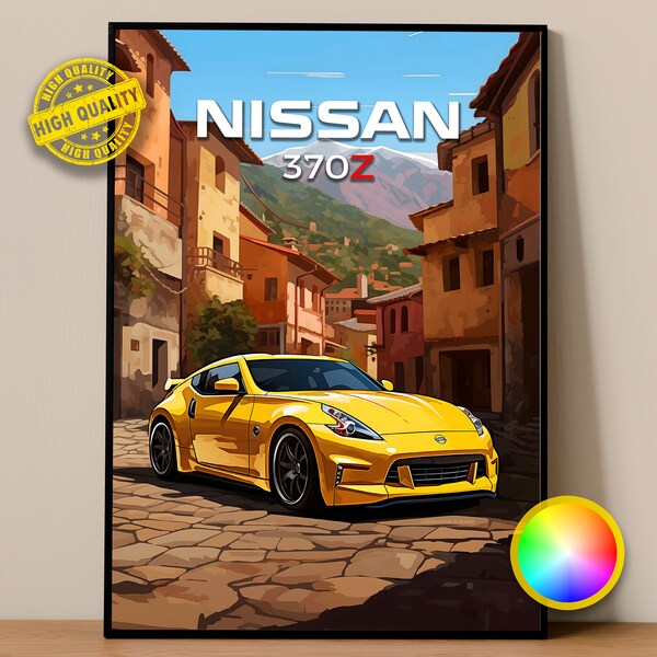 Nissan Poster | 370Z Poster #1201.0 | JDM Wall Decor | JDM Art | Nissan Illustration | Car Poster Print | Car Wall Decor |