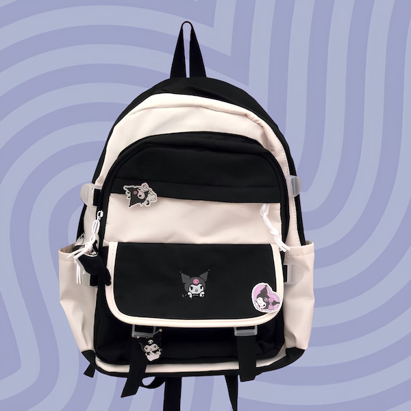 Kuromi Backpack - Ita Bag, Kawaii Backpack, Sanrio, Cartoon Accessories, Kuromi Accessories, Anime Backpack, Cute Backpack, Valentines Day