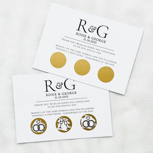 Cadeaux de mariage pour invités, Cadeaux de mariage, Cartes à gratter personnalisées, Cartes à gratter pour mariage, Cadeaux uniques pour mariage, Cadeau pour fête de mariage