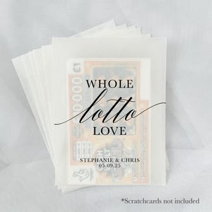 Porte-cartes à gratter pour mariage, Cadeaux pour mariage, Cadeaux uniques pour mariage, Billets de loto de mariage, Sacs de billets de loto, Sacs de cadeaux de mariage
