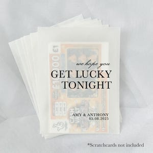 Porte-cartes à gratter pour mariage, Cadeaux pour mariage, Cadeaux uniques pour mariage, Billets de loto de mariage, Sacs de billets de loto, Sacs de cadeaux de mariage
