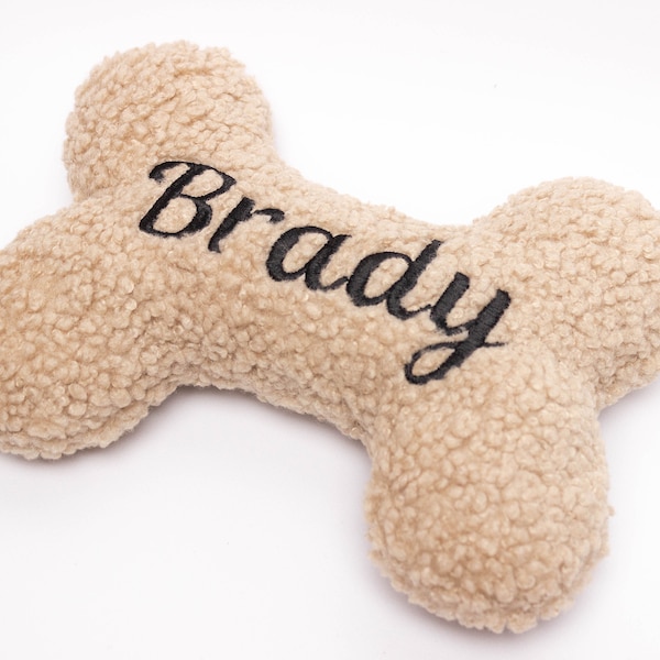 Embroidered Dog Toy Gift - Personalized dog toy Custom dog toy Puppy toys