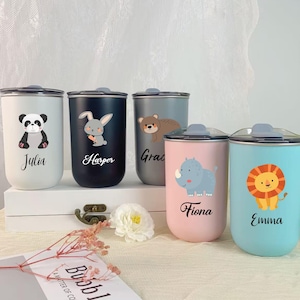 Custom Thermos with Name, Personalized Kids Water Bottle, Toddler Birthday Gifts, Stainless Steel Cup for Child, Gifts for Kids