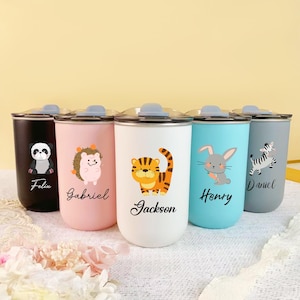 Personalized Kids Water Bottle, Custom Thermos, Stainless Steel Cup for Child, Toddler Birthday Gifts, Gifts for Kids
