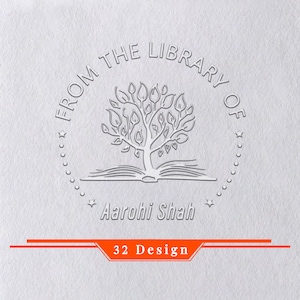 Book Embosser Personalized, Custom Book Embosser, From the library of, Paper Embosser, library embosser, Book lover Gift