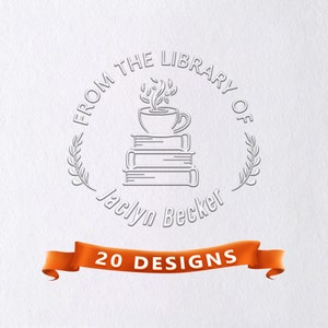 Book Embosser Personalized, Custom Book Stamp, From the Library Of, Library Embosser, Ex Libris, Book Lover Gift