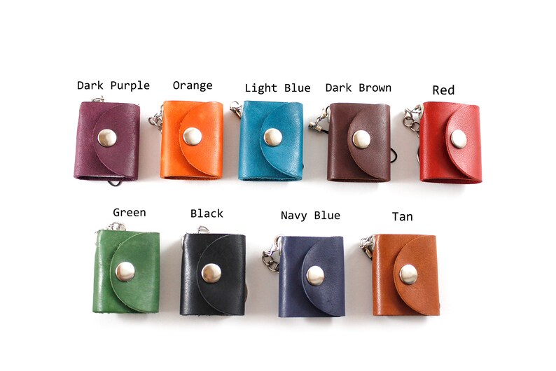 Personalized Leather Photo Keychain Gift for Lover Handmade Gift Mini