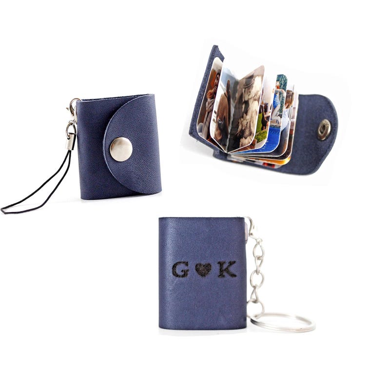 Mini Personalized Photo Album, Anniversary Gifts Photo Album Keychain