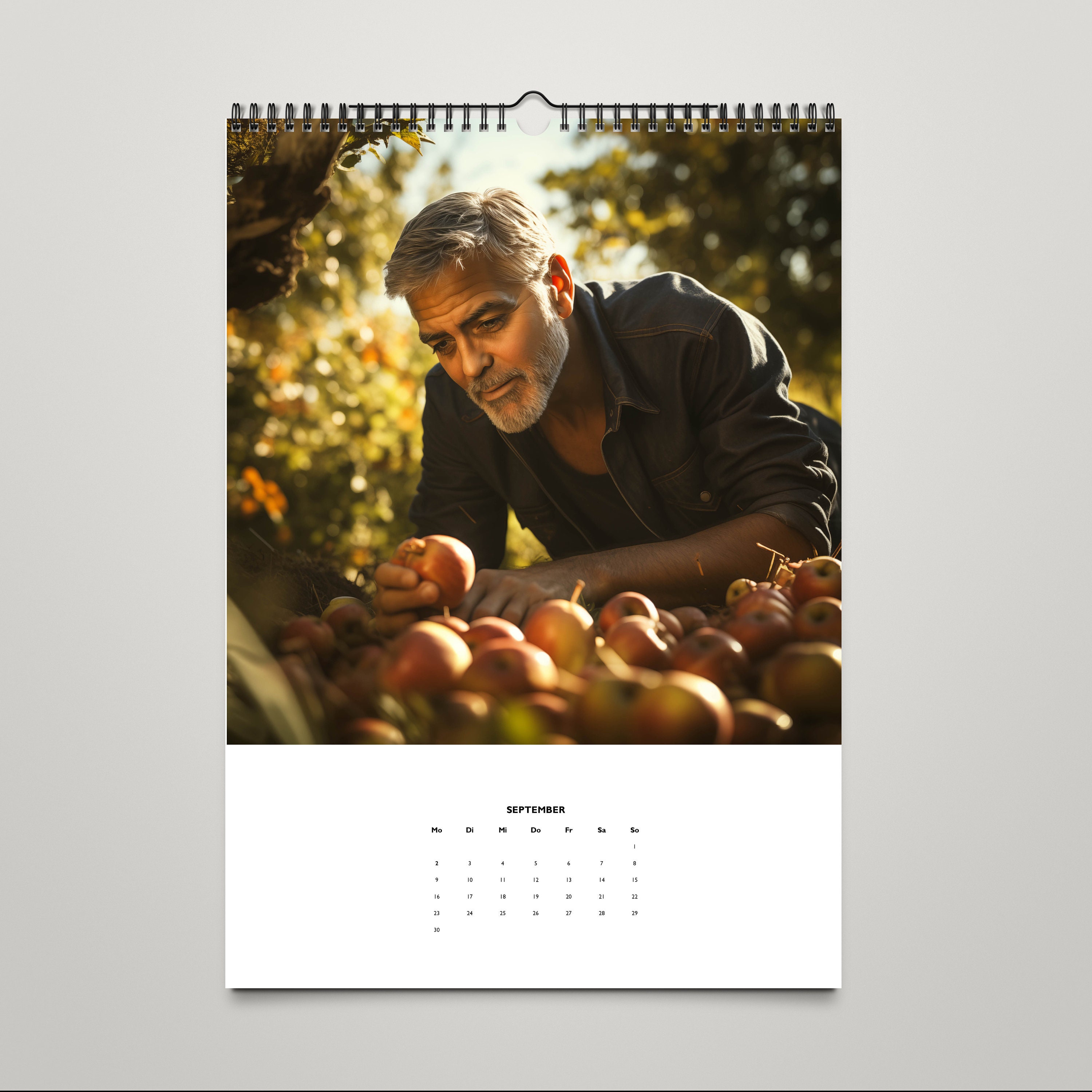 Clooney Calendar 2025 Art Calendar Etsy