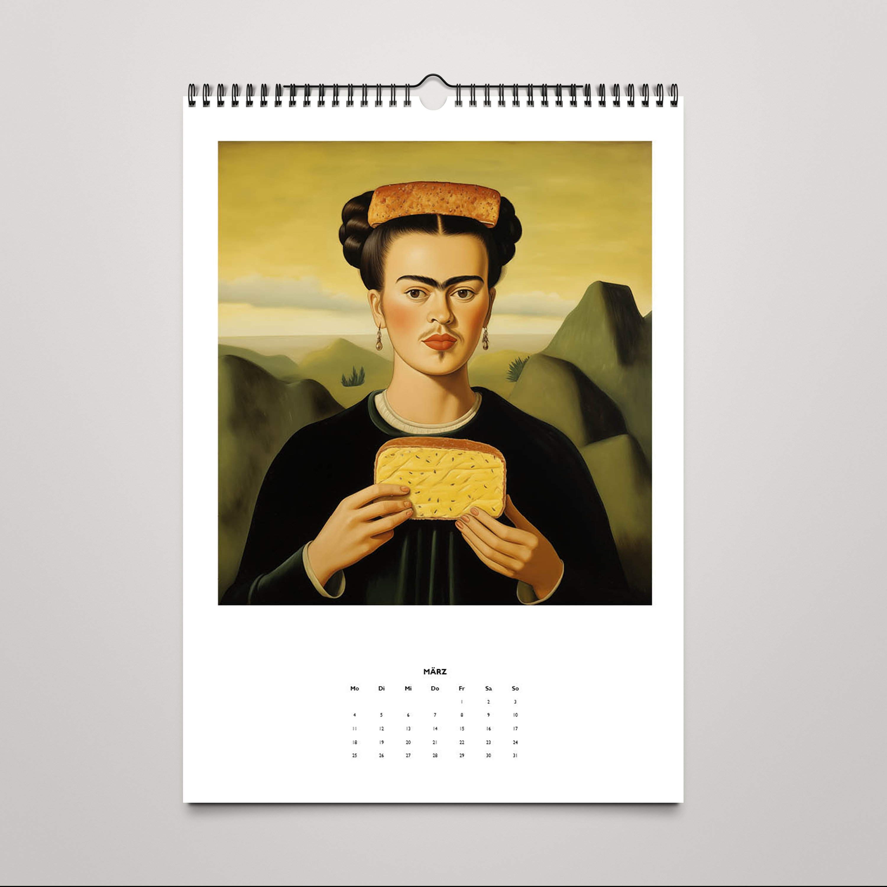  Frida Kahlo Calendar 2024 Art Calendar Kitchen Calendar FRIDA IS EATING Bildidee 