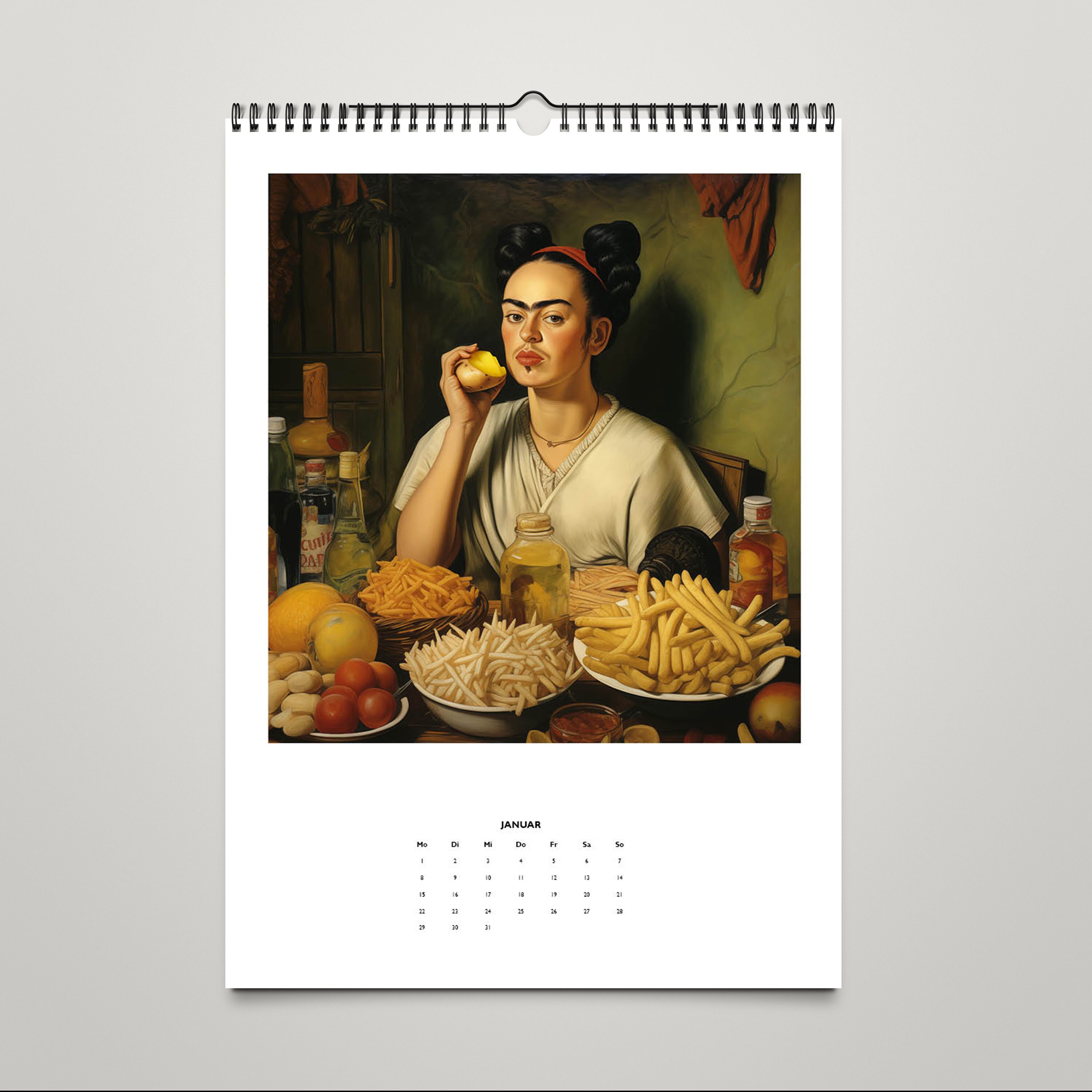 Frida Kahlo Calendar 2024 Art Calendar Kitchen Calendar FRIDA IS EATING