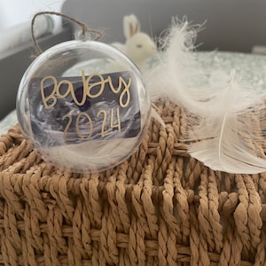 Boule de Noël annonce grossesse personnalisé, cadeau de noel